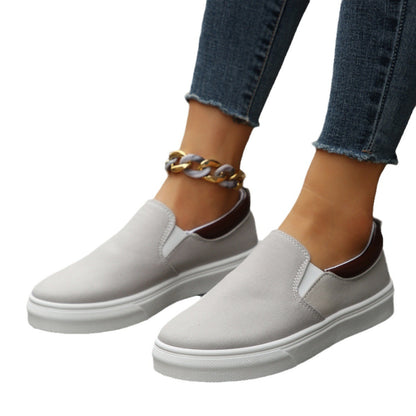 Damen Slip-On Freizeitschuhe mit elastischem Einstieg und rutschfester Sohle Stalluxe