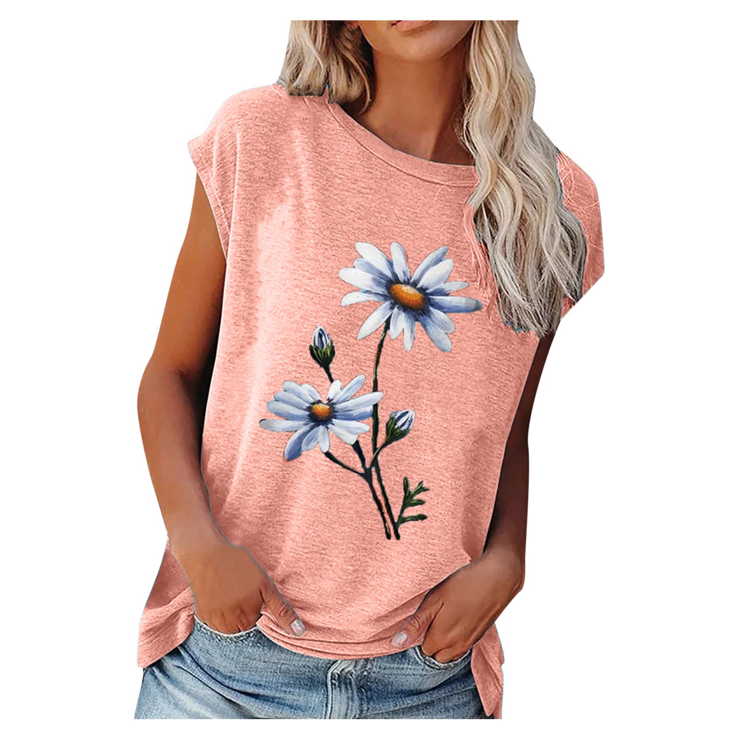 Damen Entspanntes Sommeroberteil mit floralem Design Stalluxe