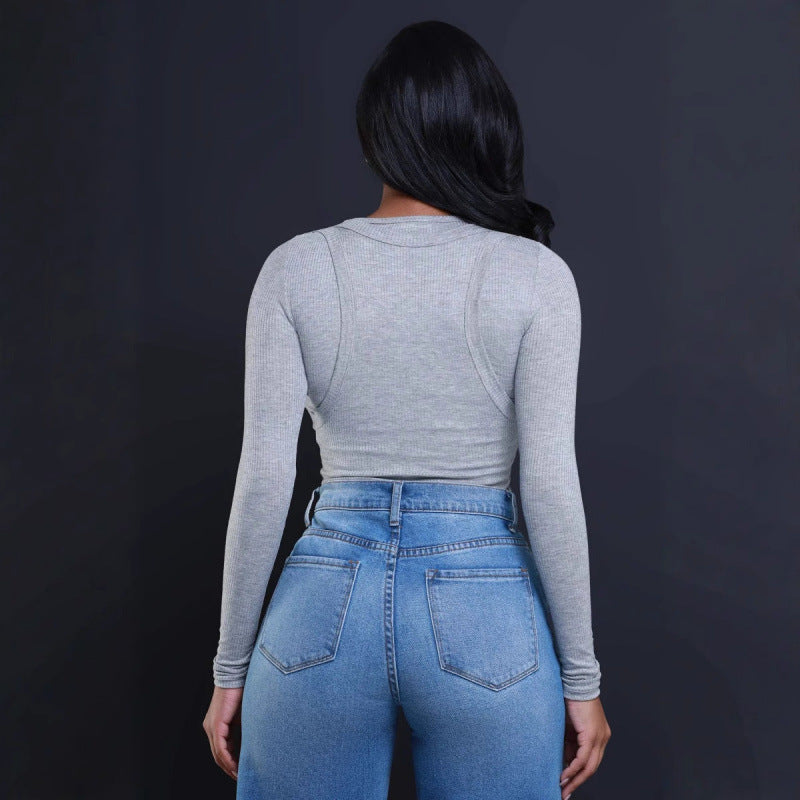 Damen Weit geschnittene Jeans mit stylishen Distressed-Details Stalluxe
