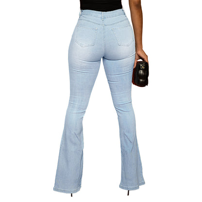 Damen Bootcut Jeans mit hohem Taillenschnitt und komfortabler Passform Stalluxe