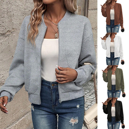 Damen elegante Strickjacke mit Reißverschluss und modernem Design Stalluxe