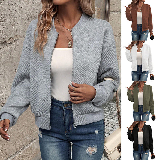 Damen elegante Strickjacke mit Reißverschluss und modernem Design Stalluxe
