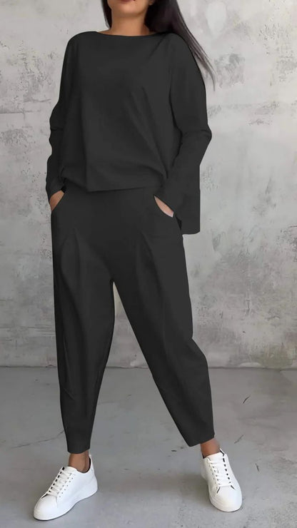 Damen Stilvolles und bequemes Lounge-Set mit weitem Schnitt Stalluxe
