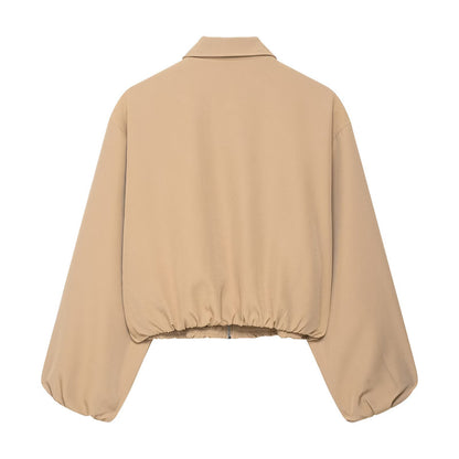 Damen modische Übergangsjacke mit Trend-Design und elastischem Bund Stalluxe