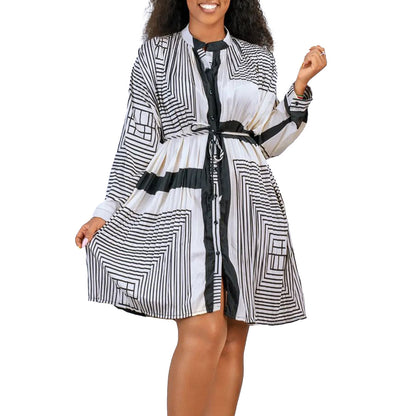 Damen Hemdblusen Kleid Stalluxe