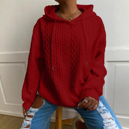 Damen Strickdesign Kapuzenpullover im Oversize-Schnitt Stalluxe