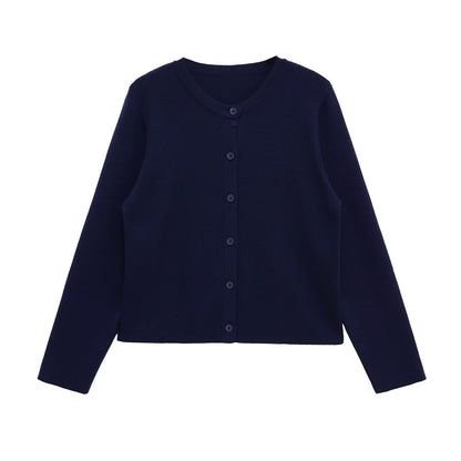 Damen lässige Strickjacke mit feinen Knopfdetails Stalluxe