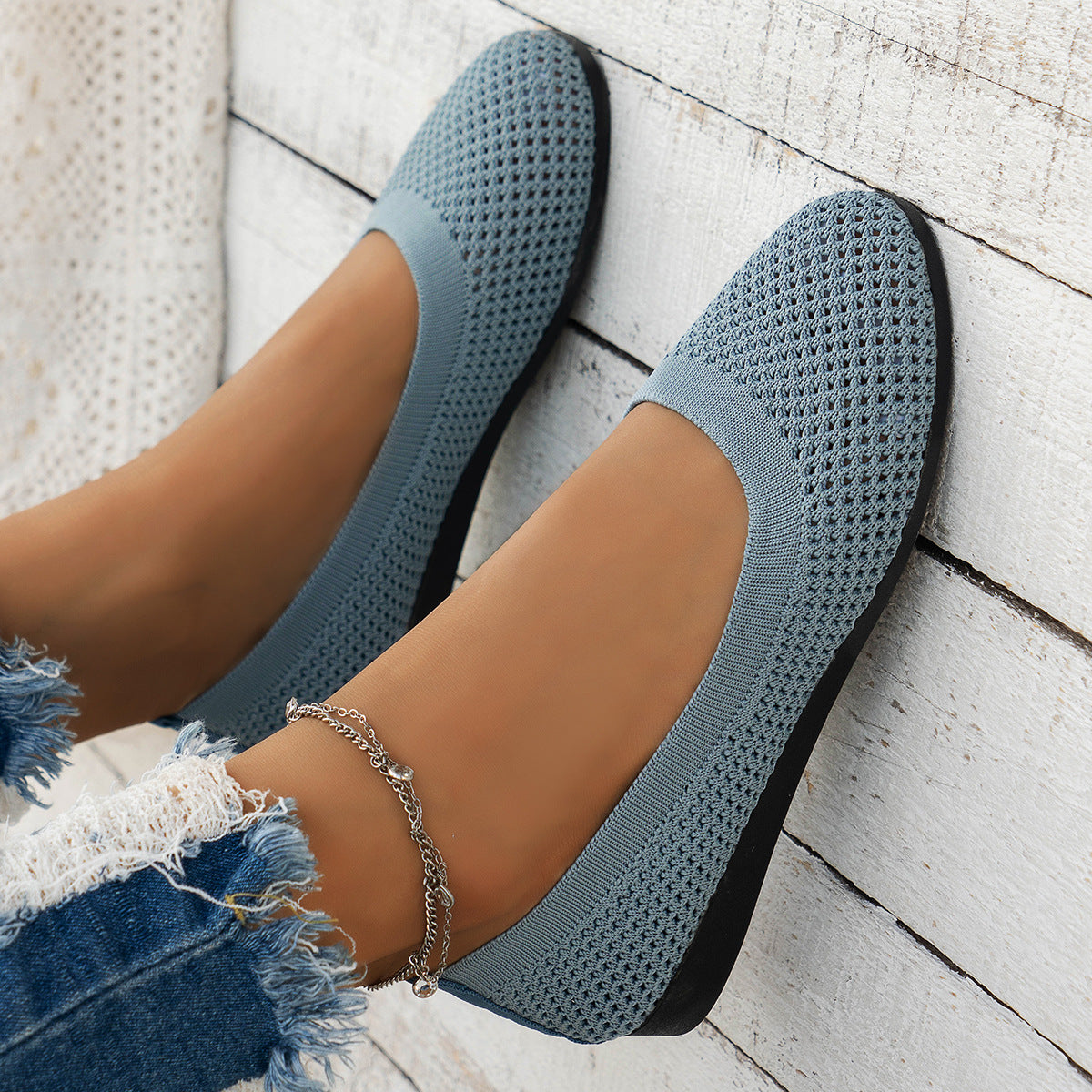 Damen Atmungsaktive Ballerinas Stalluxe