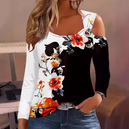 Damen Langarm-Oberteil mit Cut-Out-Details und asymmetrischem Design Stalluxe