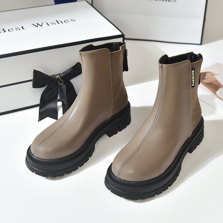 Damen Modische Chelsea-Stiefel mit rutschfester Profilsohle und elastischem Einsatz Stalluxe