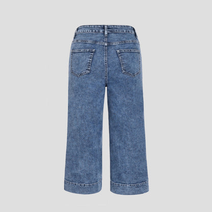 Damen Hochgeschnittene Culottes aus Denim Stalluxe