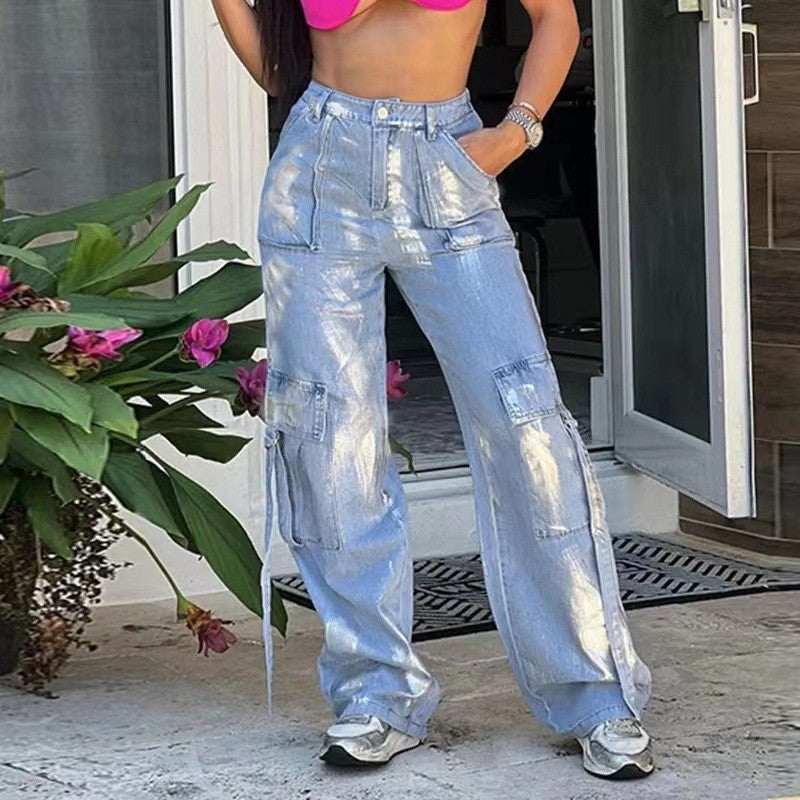 Damen Cargo-Hosen im modernen Street-Style mit kreativem Design Stalluxe