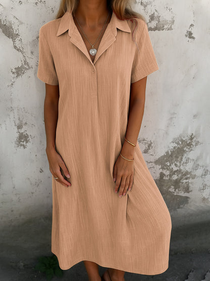 Damen Hemdkleid aus leichtem Stoff mit Knopfdetails Stalluxe