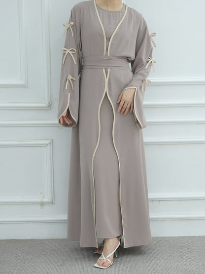 Damen Maxikleid mit eleganten Schleifendetails und fließendem Schnitt Stalluxe