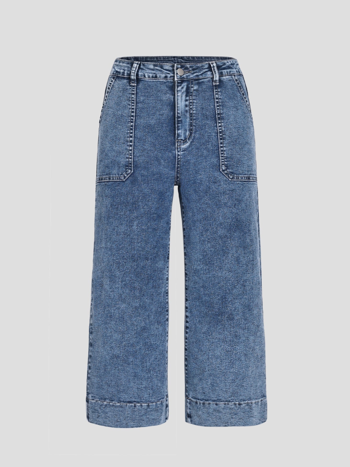 Damen Hochgeschnittene Culottes aus Denim Stalluxe