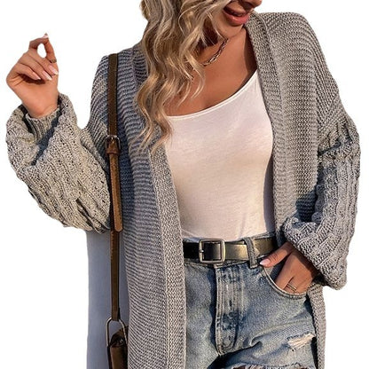 Damen oversized Strickjacke mit strukturiertem Design Stalluxe