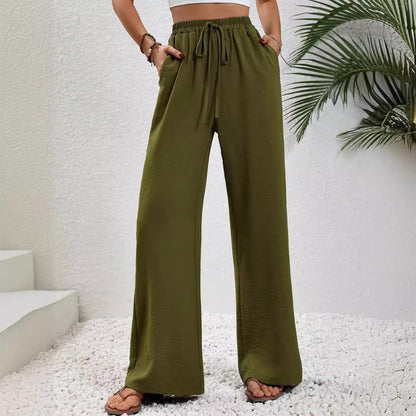 Damen weite Sommerhose mit elastischem Bund und lässigem Schnitt Stalluxe