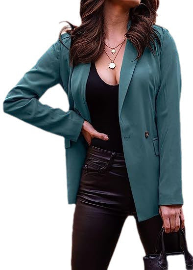 Damen Eleganter Blazer mit lässigem Schnitt und schmalen Revers Stalluxe