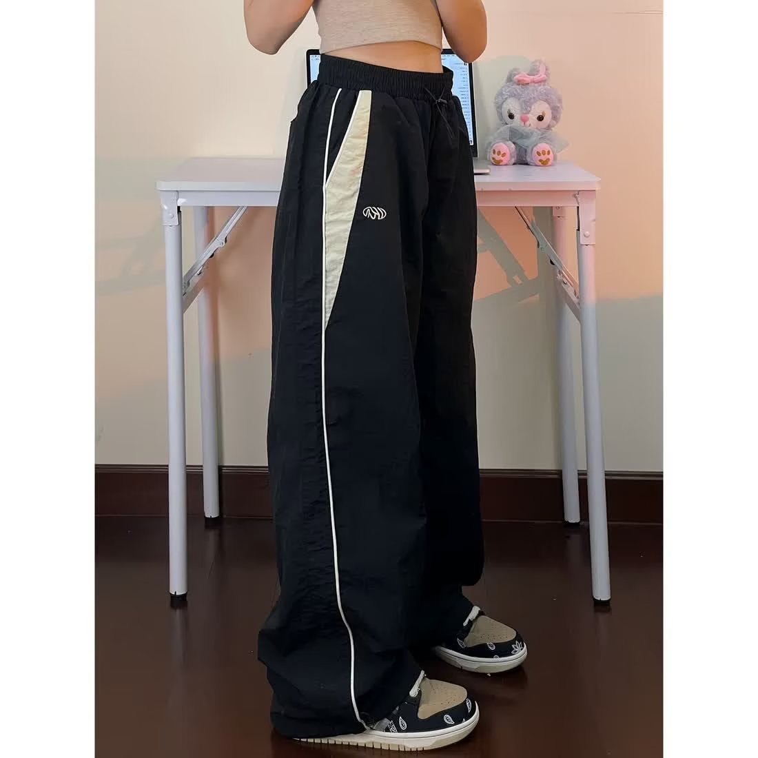 Damen weite Sporthose mit elastischem Bund Stalluxe
