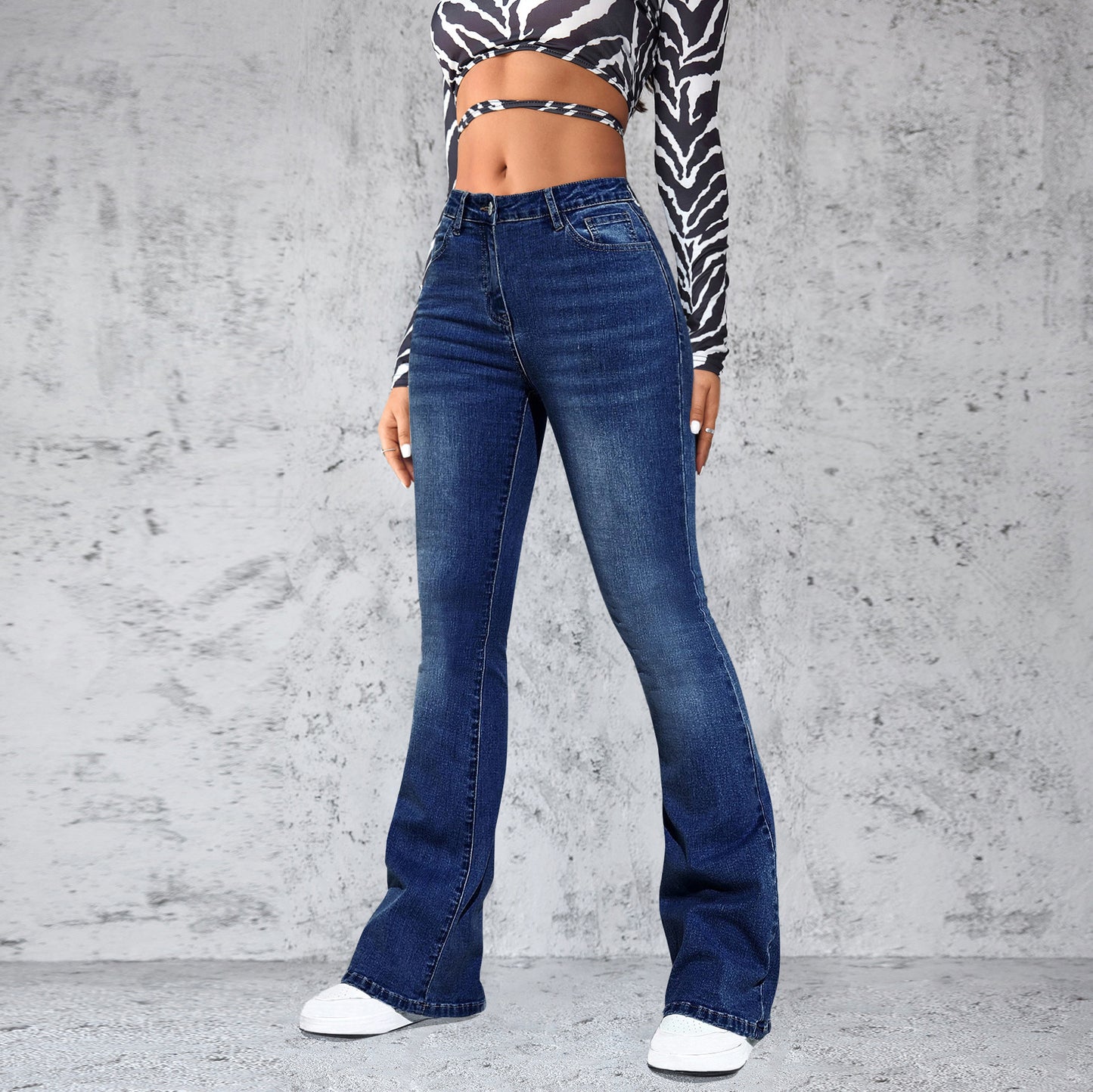 Damen Flared Jeans im eleganten Schnitt mit hohem Bund Stalluxe
