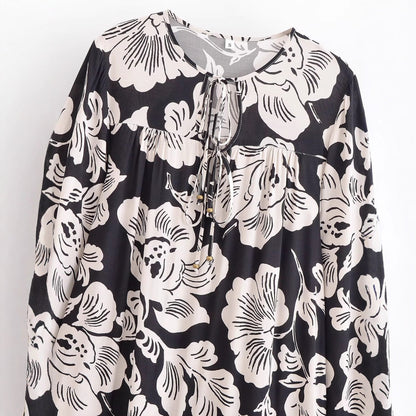 Damen Maxi-Kleid mit floraler Stickerei und eleganten Volants Stalluxe