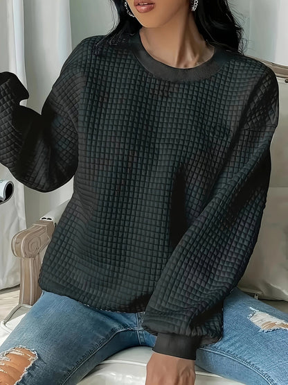 Damen Casual Oversized Pullover mit strukturiertem Design Stalluxe