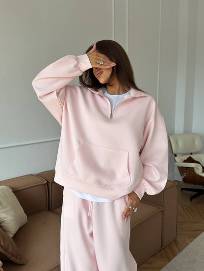Damen Casual Oversized Hoodie und weite Relax-Hose Set Stalluxe