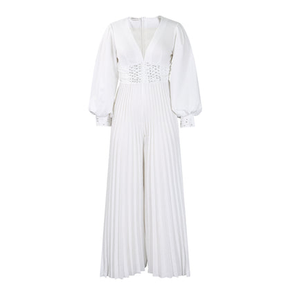 Damen Plissee-Overall mit funkelnden Details Stalluxe