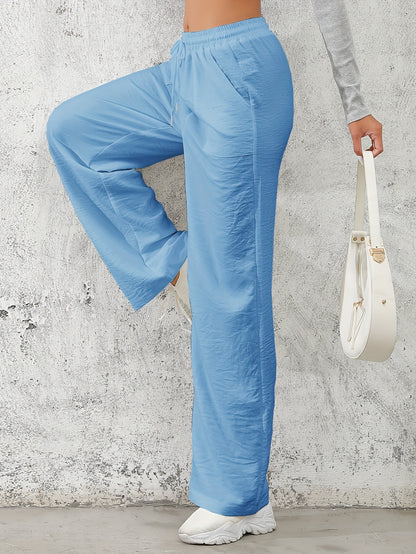 Damen weite Freizeit-Hosen mit elastischem Bund und praktischen Taschen Stalluxe