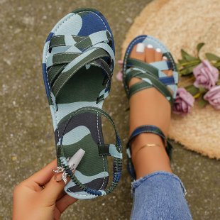 Damen Komfortable Riemchen-Sandalen mit flexiblem Fußbett Stalluxe