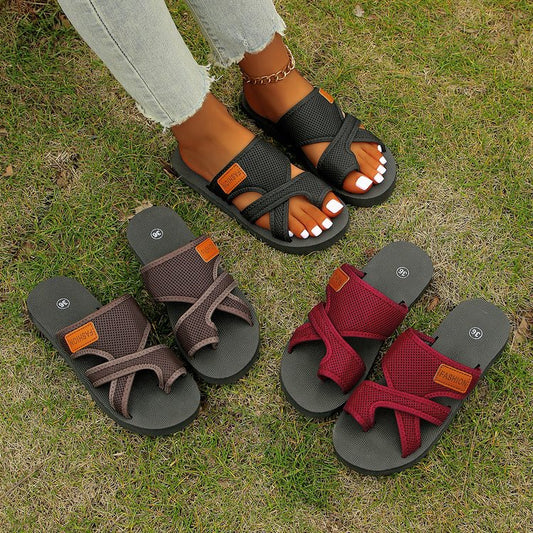 Damen Atmungsaktive Freizeitsandalen mit verstellbaren Riemen Stalluxe