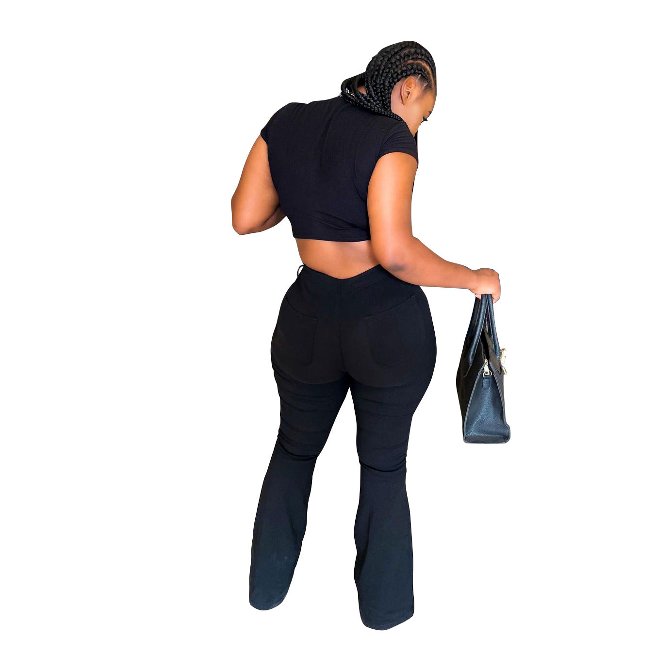Damen Bootcut Jeans mit hohem Bund und figurbetontem Design Stalluxe