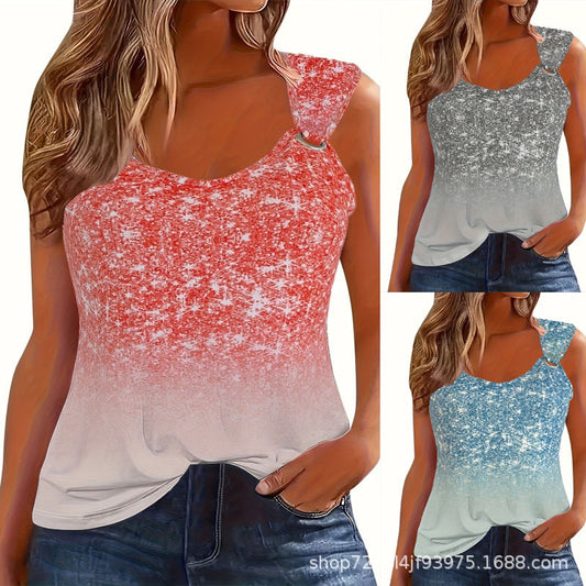 Damen Funkelndes Ombre Tanktop Stalluxe