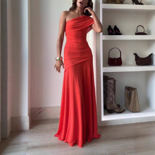 Damen Elegantes Wickelkleid mit asymmetrischem Schnitt Stalluxe