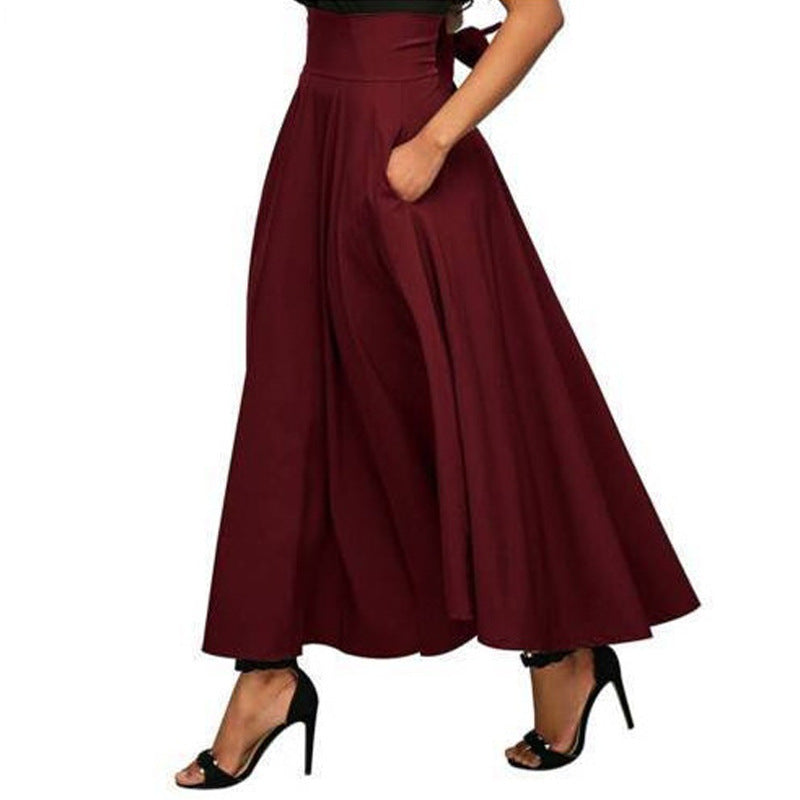 Damen luftiger Rock mit hohem Bund und eleganter Silhouette Stalluxe