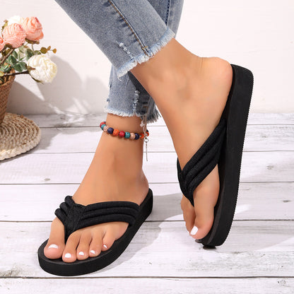 Damen Komfortable Zehentrenner-Sandalen mit eleganten Riemen und robustem Fußbett Stalluxe