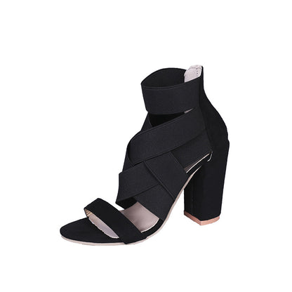 Damen Sandalen mit eleganten Riemen und Blockabsatz Stalluxe