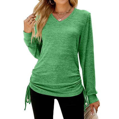 Damen Langarmshirt mit verstellbarem Bund Stalluxe