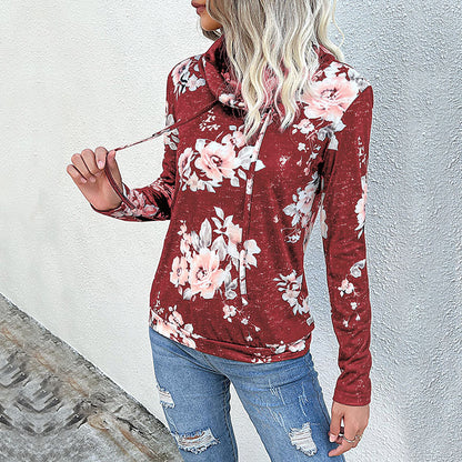 Damen gemütlicher Hoodie mit floralem Design und lässigem Schnitt Stalluxe