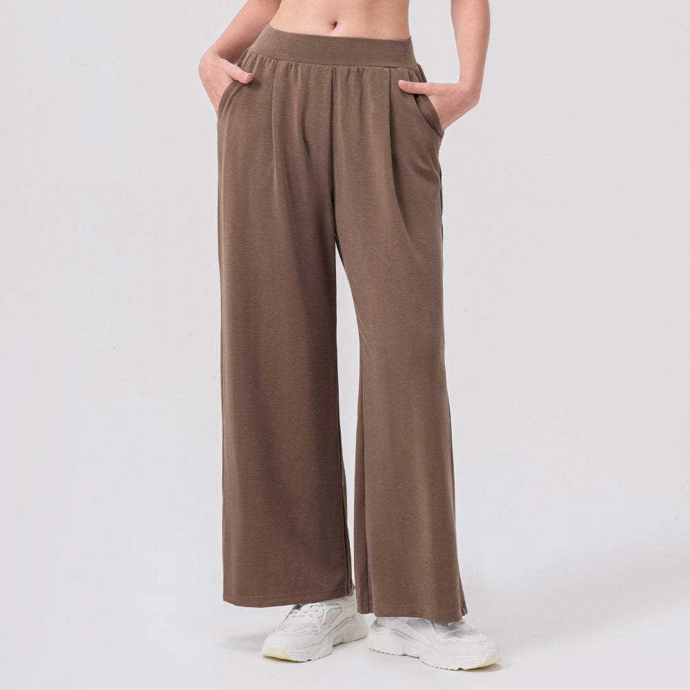 Damen Bequeme, weite Sporthose mit seitlichen Taschen Stalluxe