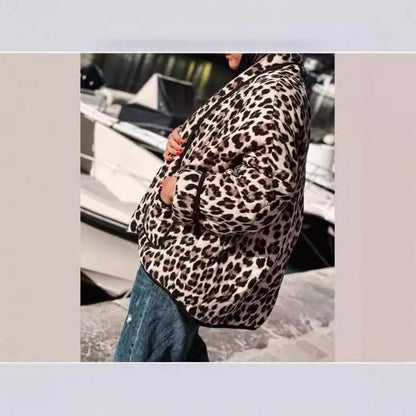 Damen Karierter Blazer mit leopardenmuster Stalluxe