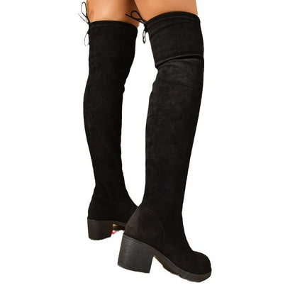Damen Stiefel mit lässigem Raffungseffekt Stalluxe