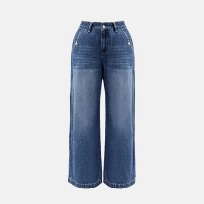 Damen Weite Jeanshose im Vintage-Stil mit hochwertigem Denim Stalluxe
