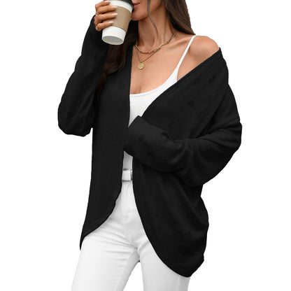 Damen Oversized Pulloverjacke Stalluxe