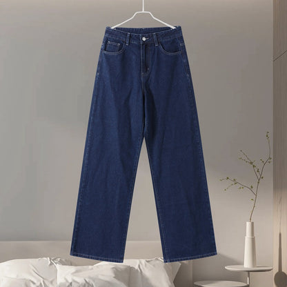 Damen Weite Jeans mit hohem Bund Stalluxe