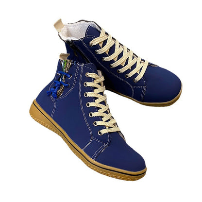 Damen modische Schnür-Stiefeletten mit dekorativem Design und hohem Tragekomfort Stalluxe