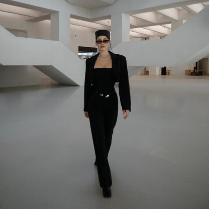 Damen Eleganter Jumpsuit mit figurbetontem Schnitt und modischen Details Stalluxe