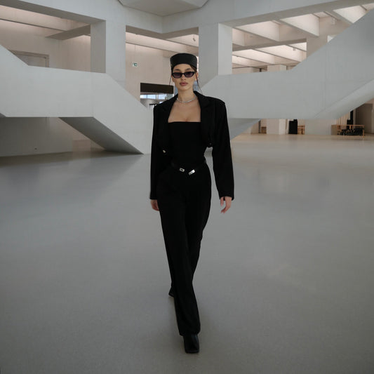 Damen Eleganter Jumpsuit mit figurbetontem Schnitt und modischen Details Stalluxe