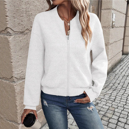 Damen Jacke mit strukturiertem Stoff und modernem Schnitt Stalluxe