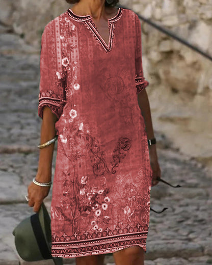 Damen luftiges Sommerkleid mit floralem Design Stalluxe